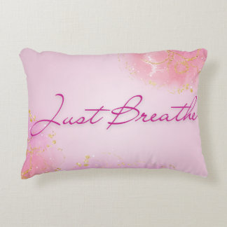 Just Breathe - Pink Serenity Gift Decorative Cushion