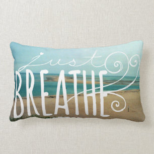 Just Breathe, Polyester Lumbar Pillow 13" x 21"