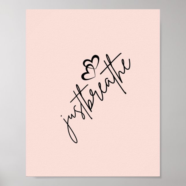 Just breathe poster (Front)