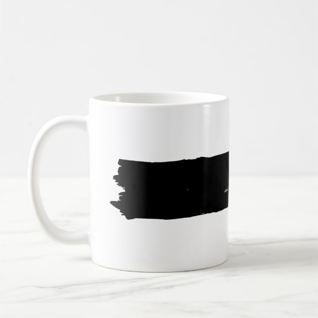 Just Brush In Black Ink Coffee Mug (Left)