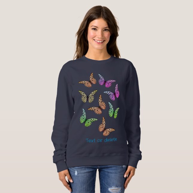 Just Butterflies Personalised Sweatshirt (Front Full)