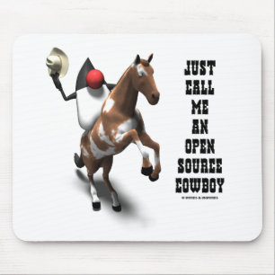 Just Call Me An Open Source Cowboy (Duke Java) Mouse Mat