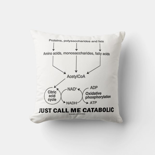 Just Call Me Catabolic (Catabolism) Cushion (Front)