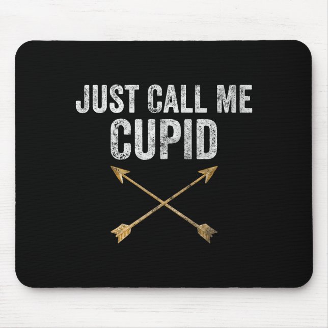 Just Call Me Cud Shirt Retro Arrow Valentine Day  Mouse Mat (Front)