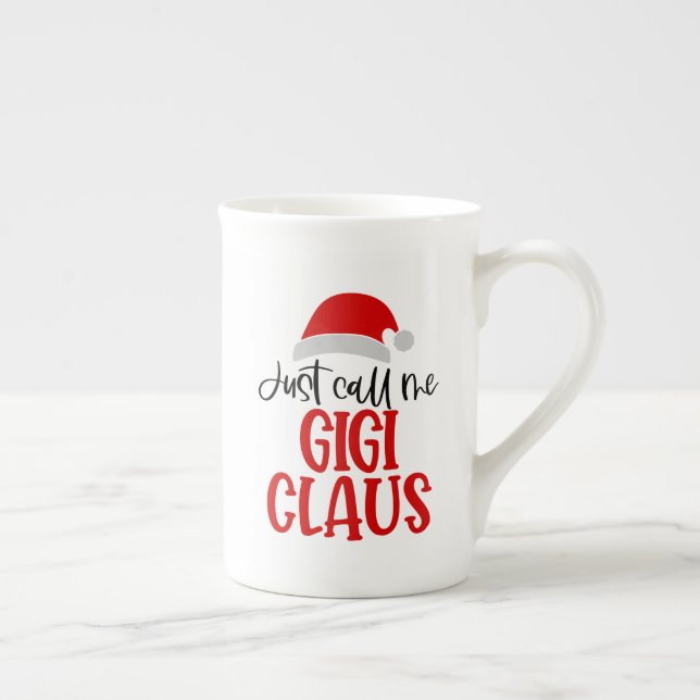 Just Call Me Gigi Claus-56374 Bone China Mug (Right)