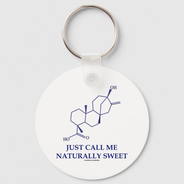 Just Call Me Naturally Sweet (Steviol) Key Ring (Front)