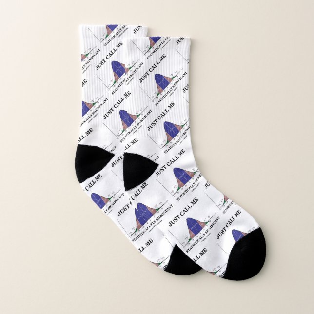 Just Call Me Statistically Significant Stats Humou Socks (Pair)