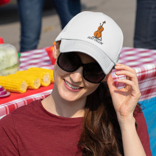 Just Cellin Cellist Performance Music Cello Trucker Hat