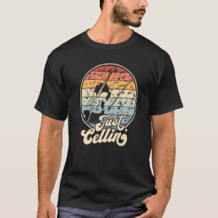 Just Cellin Retro Cello Funny Cellist Musician Orc T-Shirt