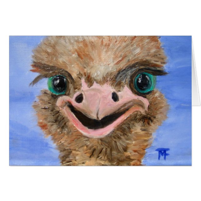 Just checkin' - Geeting Card (Front Horizontal)