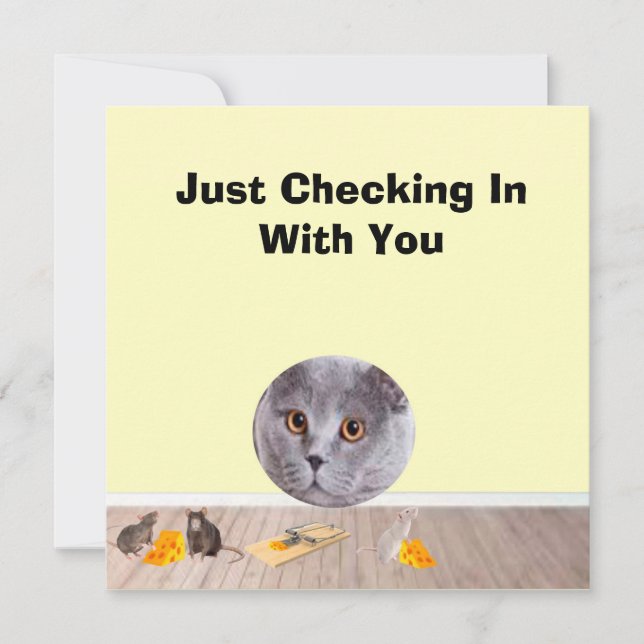 Just Checking In With You Card (Front)