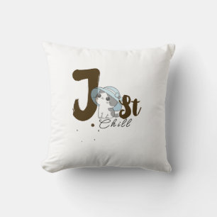 Just Chill Grey Pillow – Relaxed Casual