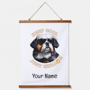 Just Chillax! Custom 26"x36" Vertical Hanging Tapestry