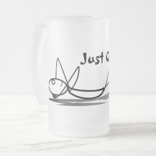 Just Chillaxin' Frosted Glass Beer Mug