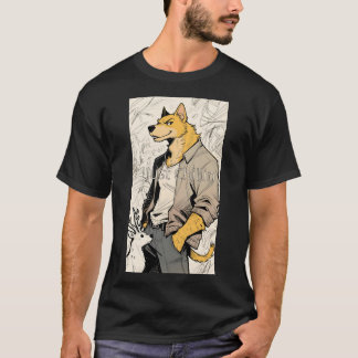 "Just Chillin" Anthropomorphic Dog Men's T - Shirt
