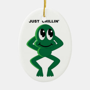 JUST CHILLIN' CERAMIC TREE DECORATION