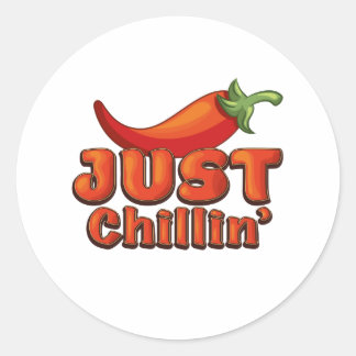 Just Chillin' Classic Round Sticker