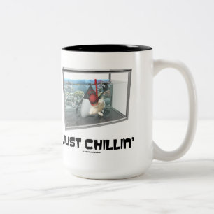 Just Chillin' (Java Duke Snorkelling Fish Tank) Two-Tone Coffee Mug