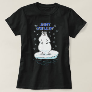 Just Chillin' Polar Bear T-Shirt