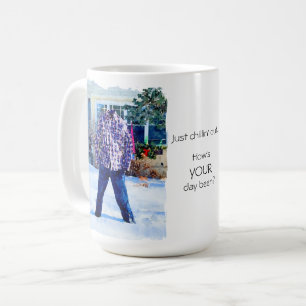 Just Chilling Out Frozen Pants Outfit Coffee Mug