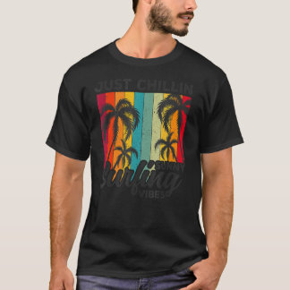 Just Chilling Sunny Surfing Vibes  Surfer T-Shirt