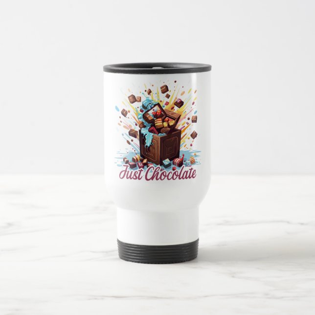 Just Chocolate Travel Mug (Center)