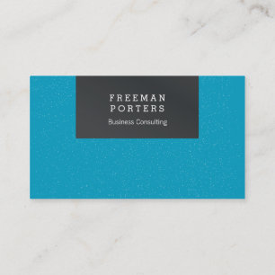 Just clear and masculin business card