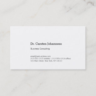 Just clear! business card