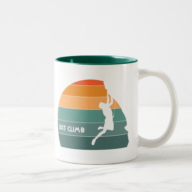 Just Climb Two-Tone Coffee Mug (Right)