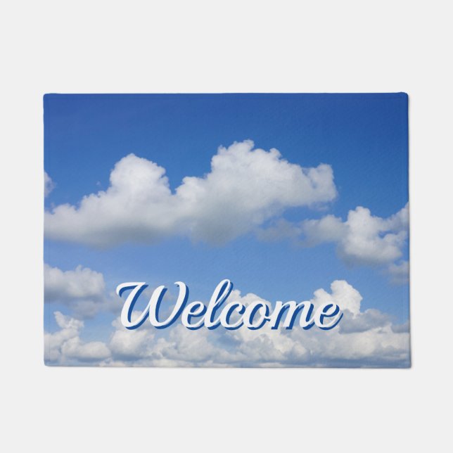 Just Clouds Welcome Doormat (Front)