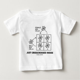 Just Crisscrossed Inside (Punnett Square Attitude) Baby T-Shirt