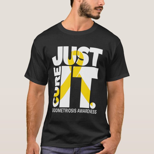 Just Cure Endometriosis Shirts Ribbon Hoodie (Front)