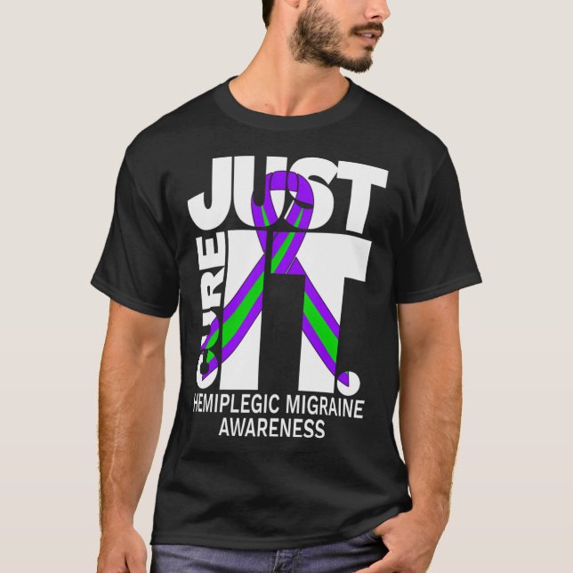 Just Cure Hemiplegic Migraine Awareness T-Shirt (Front)