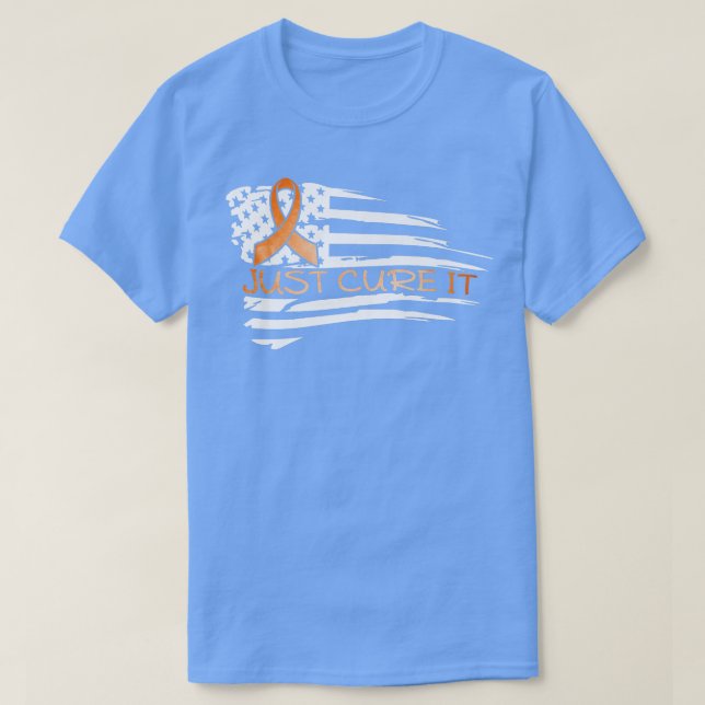 Just cure it ADHD US flag ADHD awareness tee warri (Design Front)