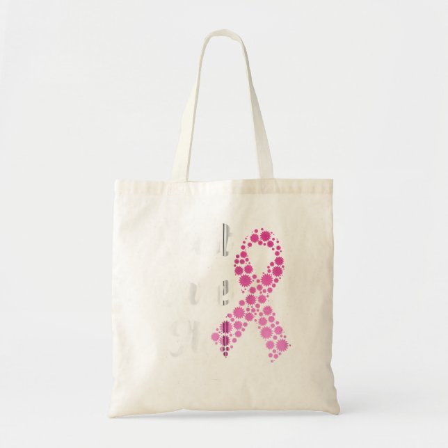 Just Cure It Breast Cancer Awareness Pink Ribbon Z Tote Bag (Front)