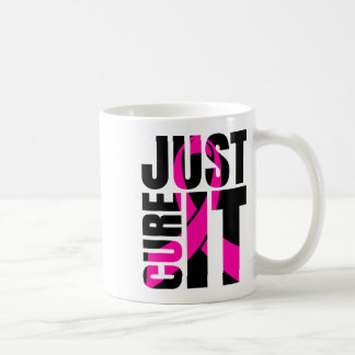 Just Cure It Breast Cancer Awareness Ribbon Coffee Mug