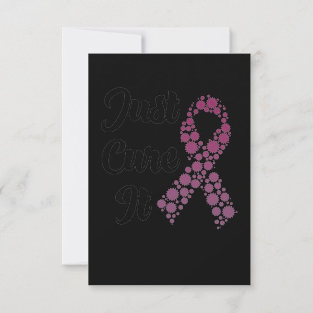Just Cure It Breast Cancer Card (Front)