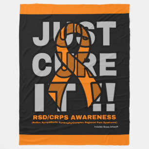 JUST CURE IT...RSD/CRPS FLEECE BLANKET