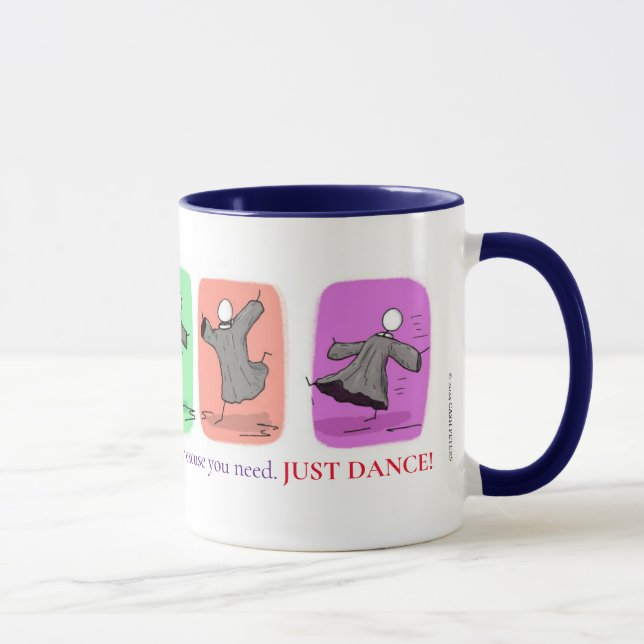 'Just Dance' 11oz Coffee mug (Right)