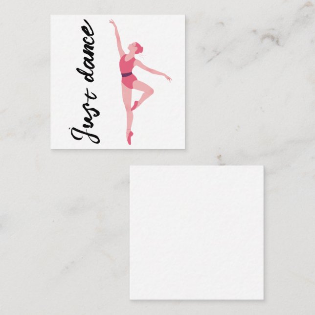 Just Dance Ballerina Note Card | Elegant Ballet  (Front/Back)