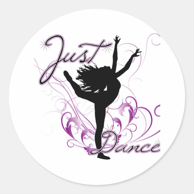 Just Dance Classic Round Sticker (Front)