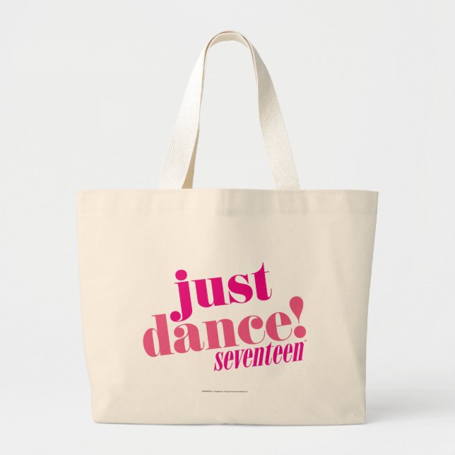 Just Dance - Pink Large Tote Bag (Front)