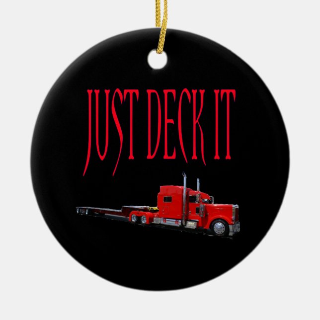 Just Deck It Ceramic Tree Decoration (Front)