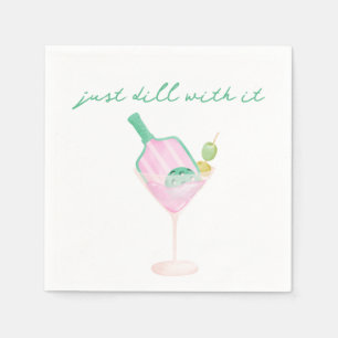 Just Dill with it Pickleball line Napkin