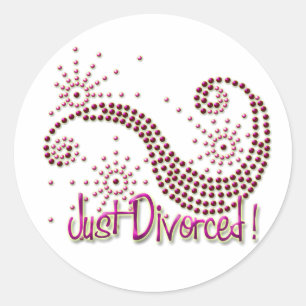 Just Divorced Classic Round Sticker