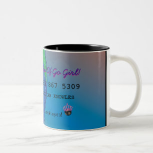 Just Divorced Funny Fab Female Joke Two-Tone Coffee Mug