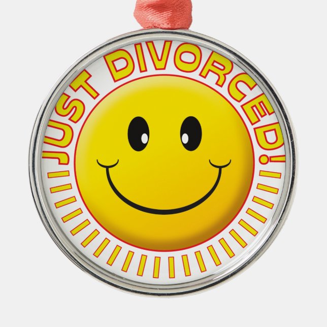 Just Divorced Metal Tree Decoration (Front)