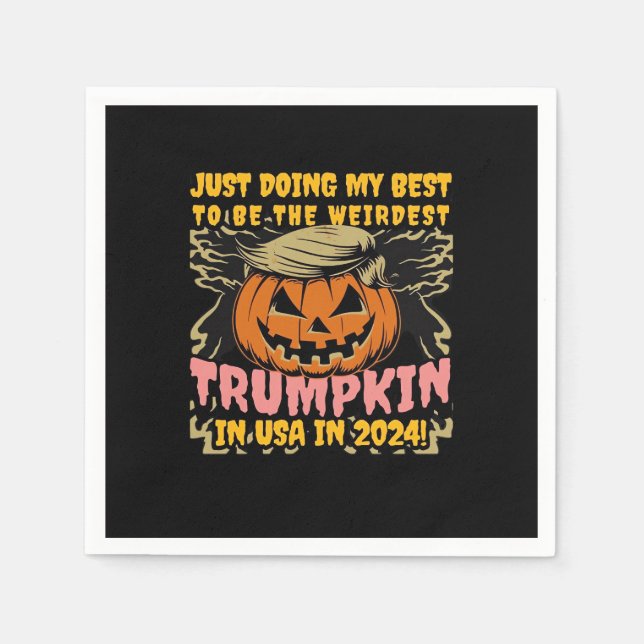 Just Doing My  To  Weirdest Trumpkin Usa Classic Napkin (Front)