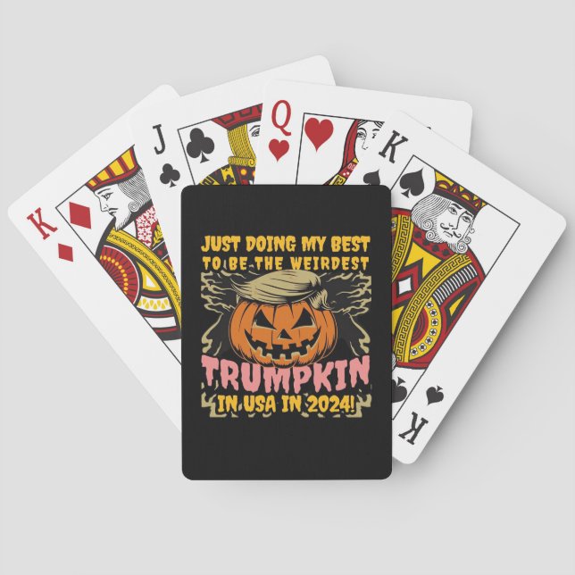 Just Doing My  To  Weirdest Trumpkin Usa Classic Playing Cards (Back)