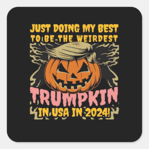 Just Doing My To Weirdest Trumpkin Usa Classic Square Sticker